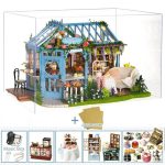 Rose's Garden DIY Miniature Dollhouse Kit with Music Box-8