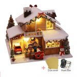 Christmas Ice and Snow Manor DIY Miniature Dollhouse-2