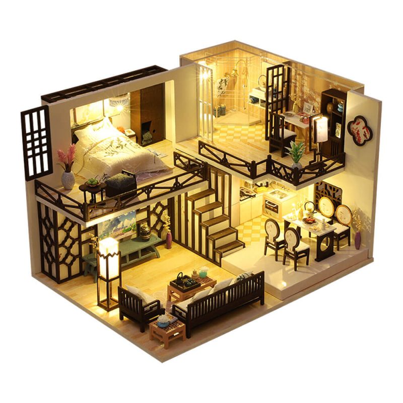 Emily's Chinese Style Room DIY Miniature Dollhouse Kit-1