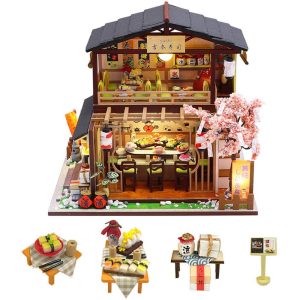 Sushi Bar DIY Miniature Dollhouse Kit-7