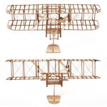 Wright Flyer Aircraft Model 3D Wooden Puzzle-4