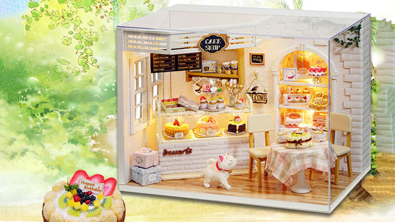 Amy's Cake Diary DIY Miniature Dollhouse Description-1