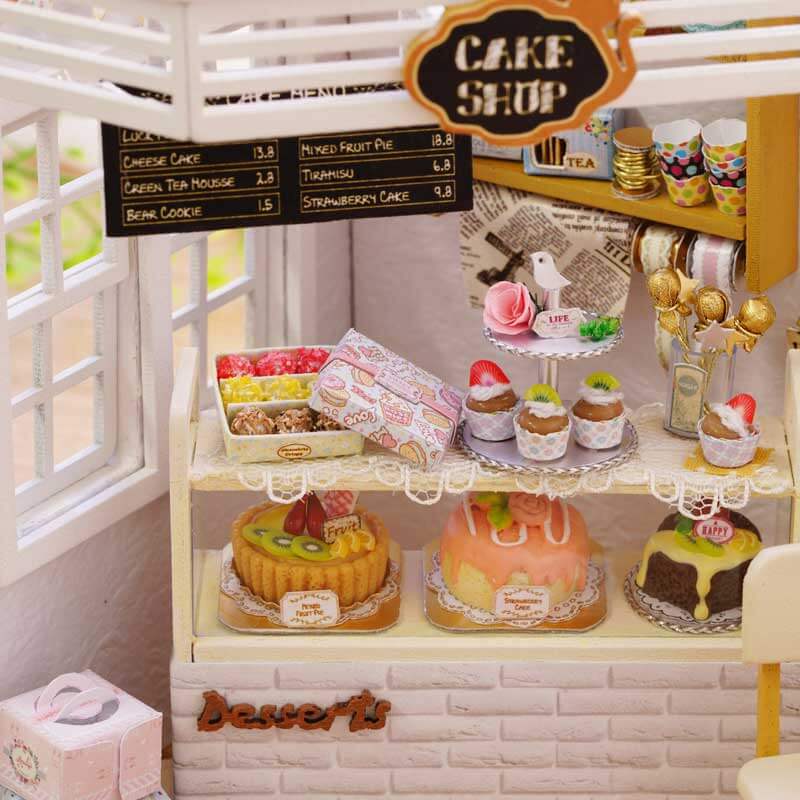 Amy's Cake Diary DIY Miniature Dollhouse Description-3