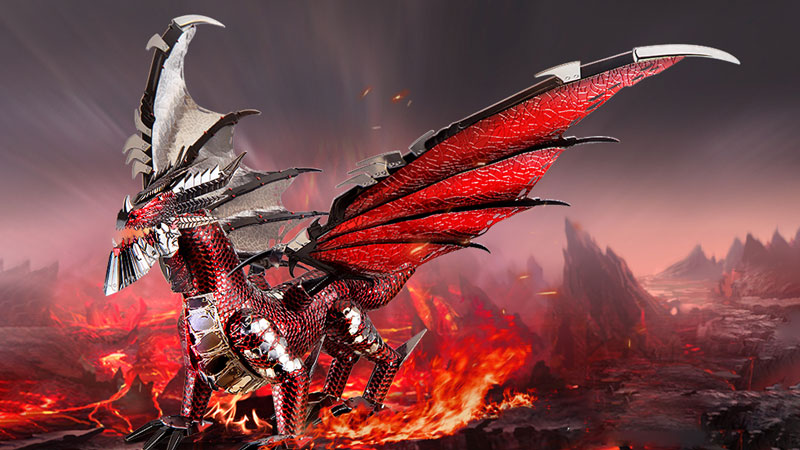 Black Dragon 3D Metal Puzzle Description-1