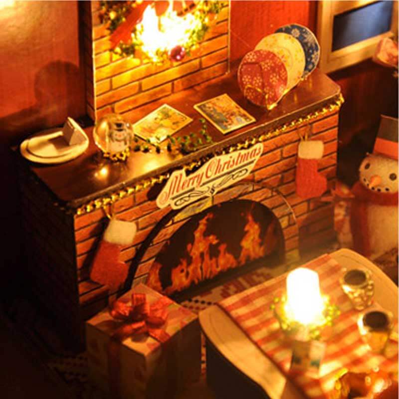 Catherine's Christmas Village DIY Miniature Dollhouse Description-7