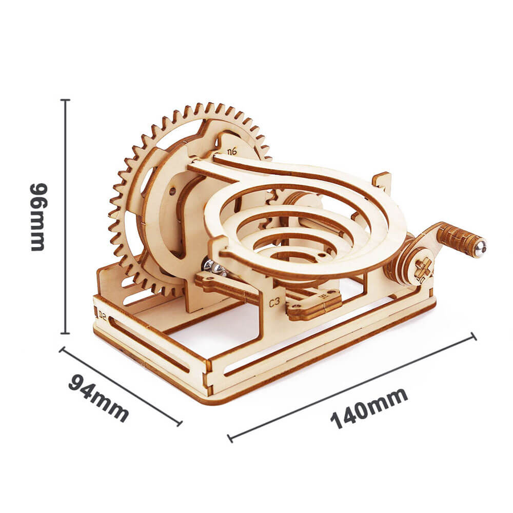 3D Wooden Puzzles for Adults Marble Run Model Building Kit Solar