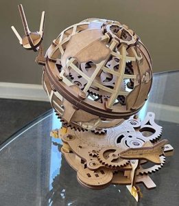 Transmission Gear Rotate Globe 3D Wooden Puzzle