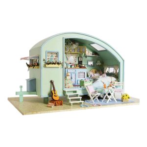 Time Travel DIY Miniature Dollhouse With Lights and Music Movement-1