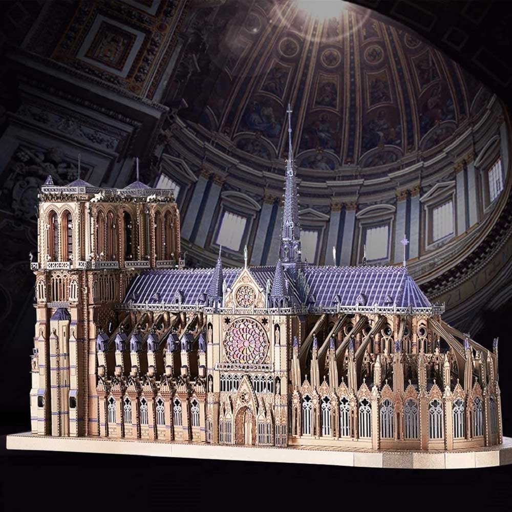 Notre-Dame De Paris 3D Metal Puzzle - CraftDIYKit