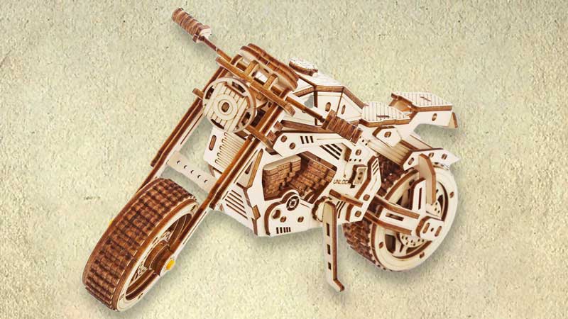Motorcycle Model 3D Wooden Puzzle_Description_1