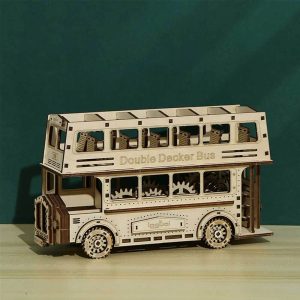 Double-decker Bus 3D Wooden Puzzle_2