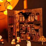 Halloween Spooky Alley Book Nook Miniature Dollhouse_4