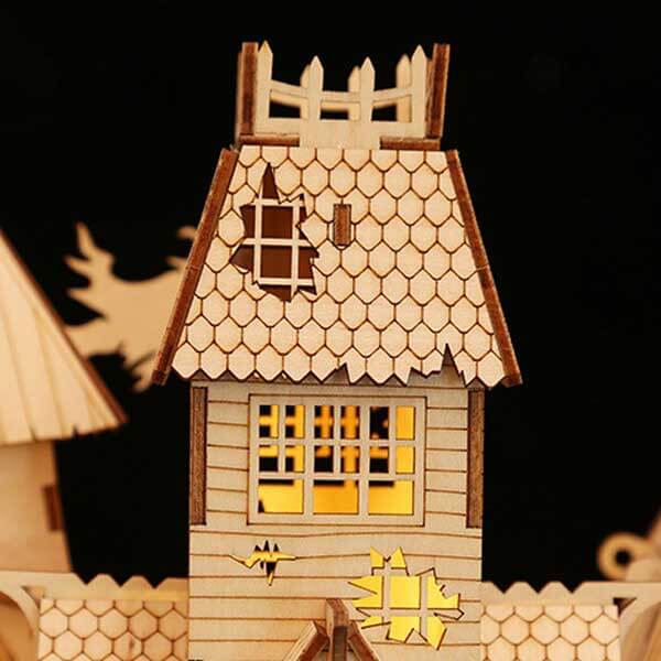 Halloween Tree House 3D Wooden Puzzle_Description_2