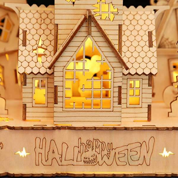 Halloween Tree House 3D Wooden Puzzle_Description_3