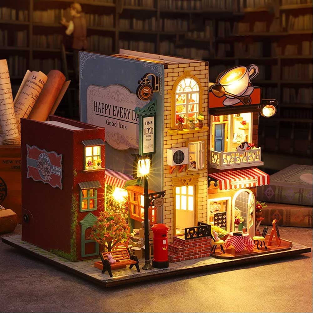 Nancy's Book Villa DIY Miniature Dollhouse - CraftDIYKit