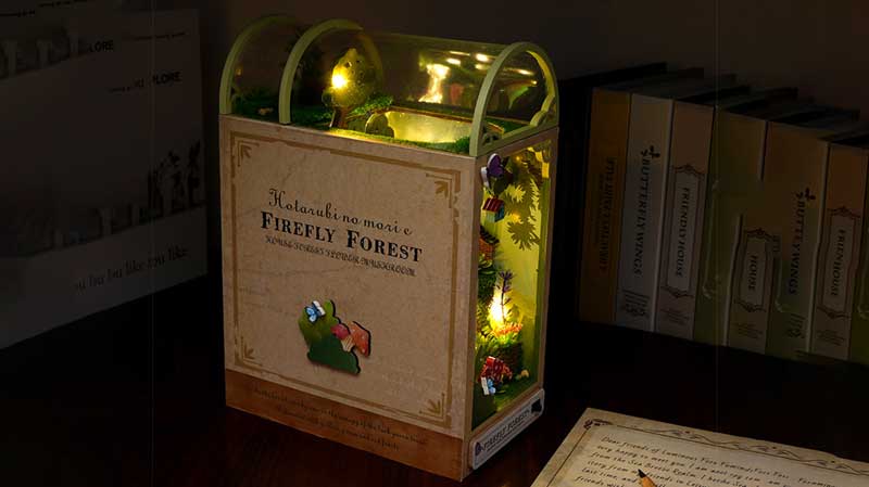 Firefly Forest Book Nook Miniature Dollhouse_Description_1