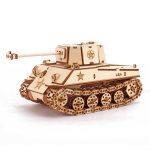 M4 Sherman Classic WWII Tank 3D Wooden Puzzle_1