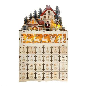 Christmas Countdown Calendar 3D Wooden Puzzle_1