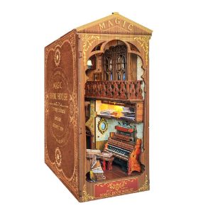 Magic Bookcase Book Nook Miniature Dollhouse_1