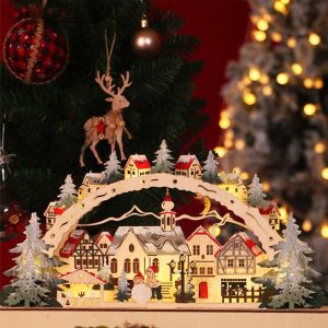 Merry Christmas Village 3D Wooden Puzzle_2