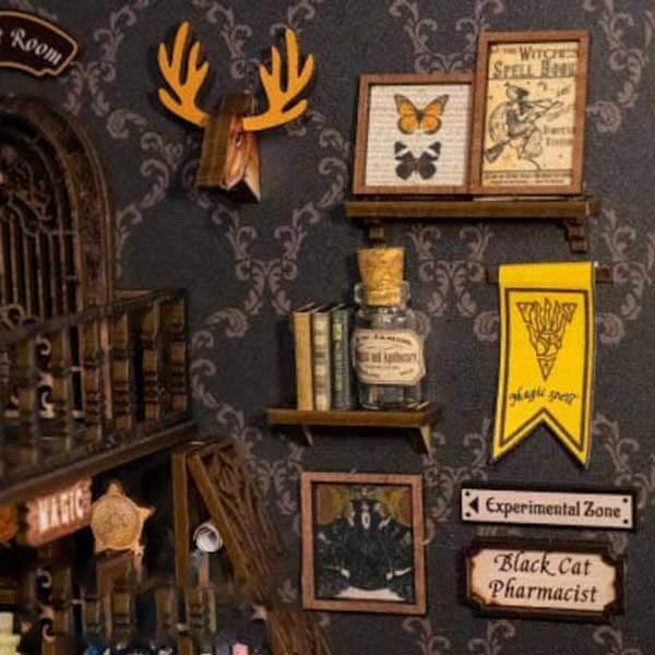 Magic Pharmacist Book Nook Miniature Dollhouse - CraftDIYKit