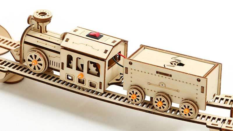 Mechanical Track Train 3D Wooden Puzzle_Description_1