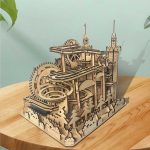 Motorized Castle Marble Run 3D Wooden Puzzle_3