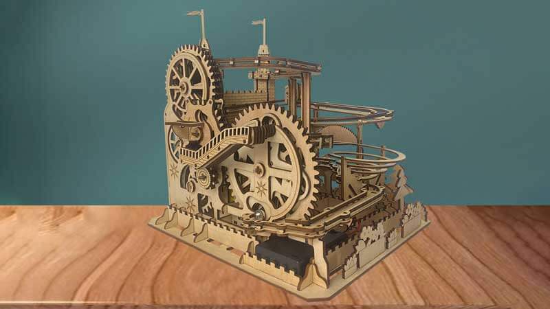 Motorized Castle Marble Run 3D Wooden Puzzle_Description_1
