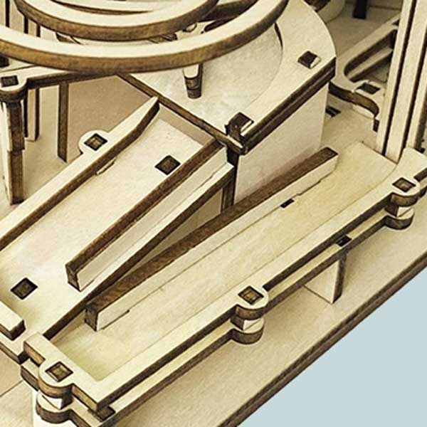 Rotary Elevator Marble Run 3D Wooden Puzzle_Description_4