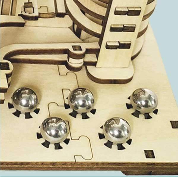 Rotary Elevator Marble Run 3D Wooden Puzzle_Description_5