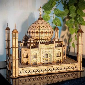 Taj Mahal Model with LED Light 3D Wooden Puzzle_2