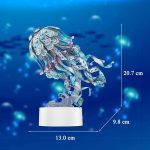 Jellyfish Night Light 3D Metal Puzzle_Blue_5
