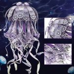 Jellyfish Night Light 3D Metal Puzzle_Purple_2
