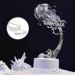 Jellyfish Night Light 3D Metal Puzzle_Purple_3