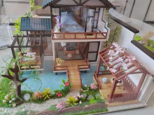 Dora's Bamboo Courtyard DIY Miniature Dollhouse
