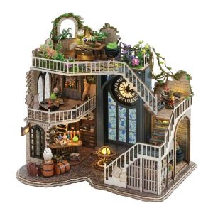 Magic Flower House Rooftop DIY Miniature Dollhouse_1