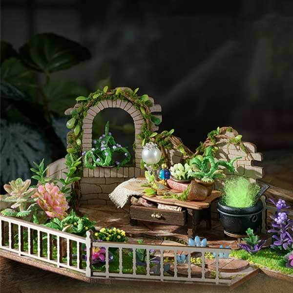 Magic Flower House Rooftop DIY Miniature Dollhouse_Description_7