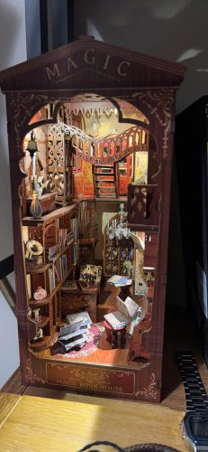 Magic Bookcase Book Nook Miniature Dollhouse photo review