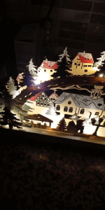 Merry Christmas Village 3D Wooden Puzzle