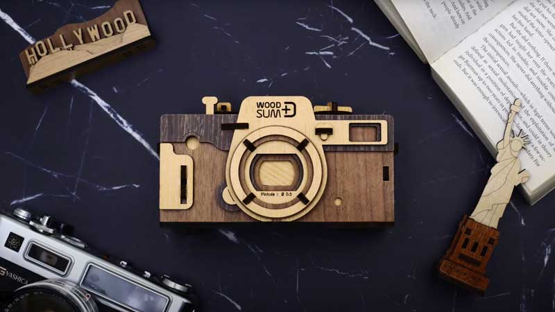 Retro Pinhole Camera 3D Wooden Puzzle_Description_1