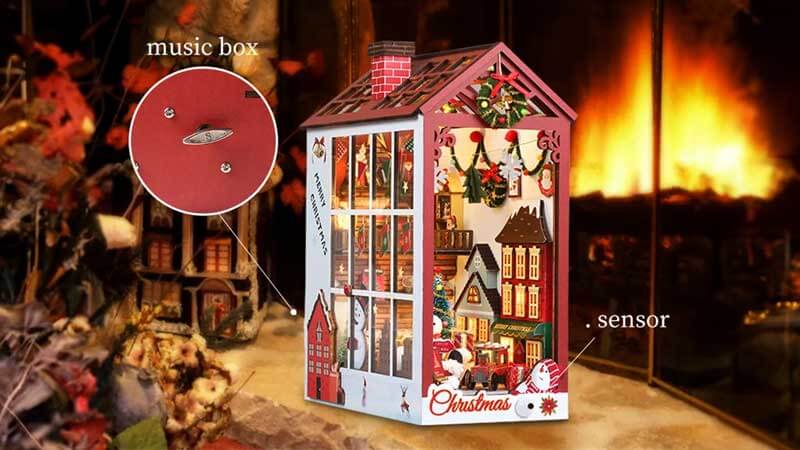 Santa Claus' Room Book Nook Miniature Dollhouse_Description_2