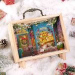 Christmas Shop Wooden Box Miniature Dollhouse_2