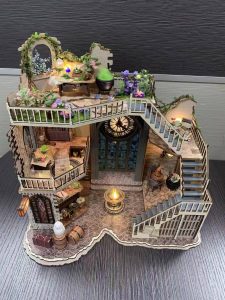 Magic Flower House Rooftop DIY Miniature Dollhouse