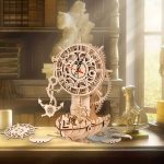 Pirate Ship Clock 3D Wooden Puzzle_4