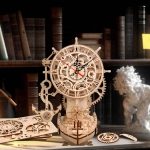 Pirate Ship Clock 3D Wooden Puzzle_5