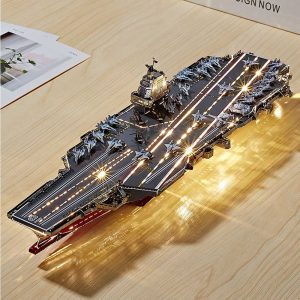 Fujian Aircraft Carrier With Lights 3D Metal Puzzle_2