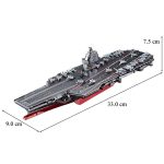 Fujian Aircraft Carrier With Lights 3D Metal Puzzle_5
