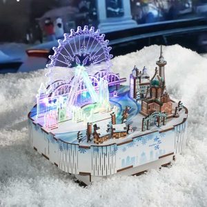 Ice and Snow World Music Box 3D Wooden Puzzle_2