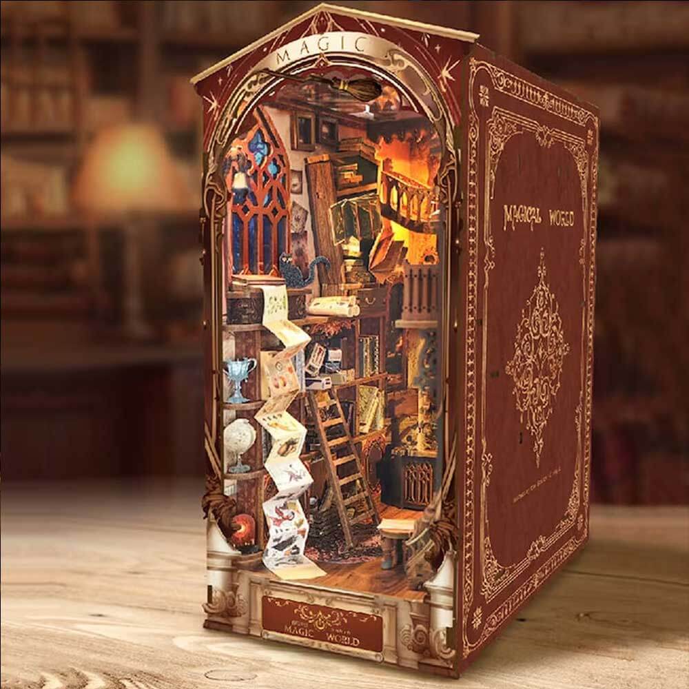 Magic Bookcase Book Nook Miniature Dollhouse - CraftDIYKit