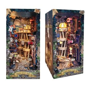 Magic Night Alley Book Nook Miniature Dollhouse_1